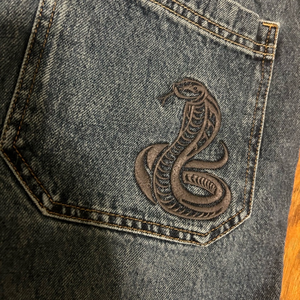 Hollister Dark Wash Super Baggy Denim Shorts Knee-Length Zipper Pockets Jorts - Picture 7 of 14